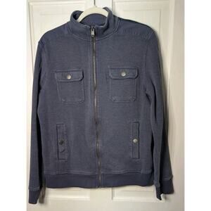 Marc Anthony Men's Casual Zip Up Utility Jacket Ribbed Elbow L(763)